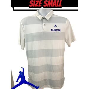 Florida Gators Air Jordan Polo Men's White/Blue Mens Small